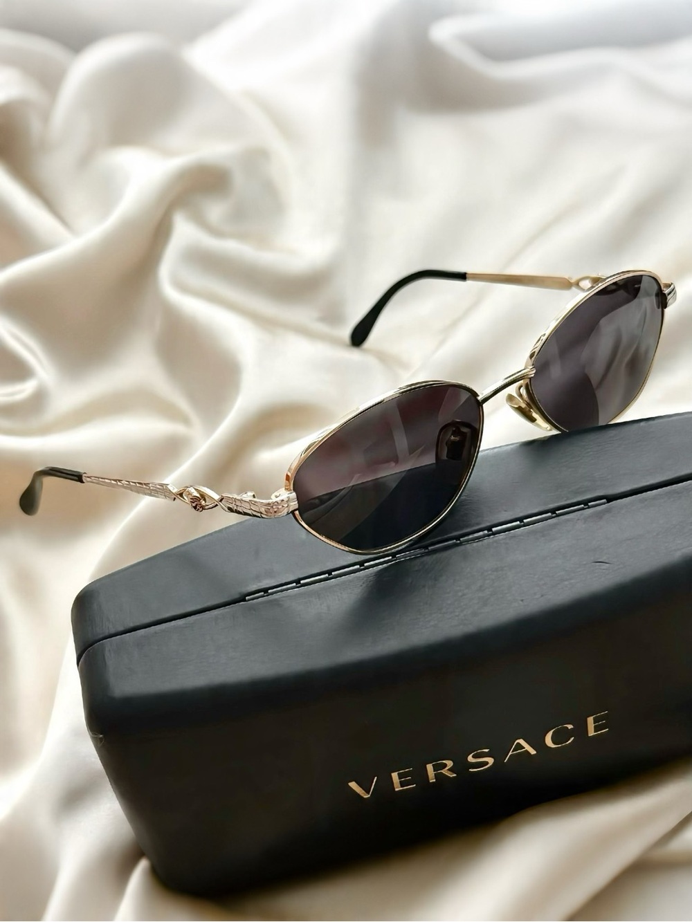 AUTHENTIC RARE VINTAGE GIANNI VERSACE MOD H54 COL 039 HEXAGONAL SUNGLASSES